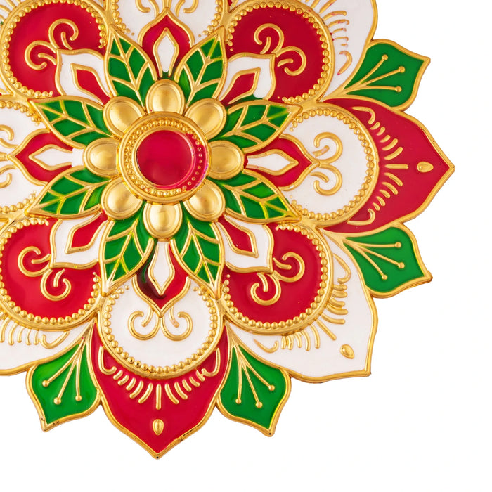 Acrylic Rangoli | Readymade Kolam/ Kundan Rangoli/ Muggulu Rangoli for Home Decor