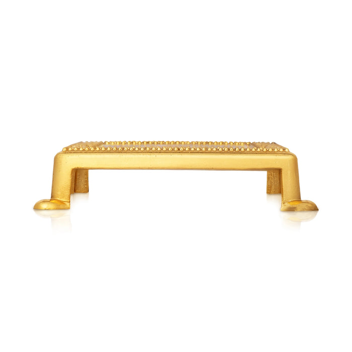 Bajot With Base - 3 x 3 Inches | Plastic Manai Palagai/ Patla/ Chowki For Deity Decor