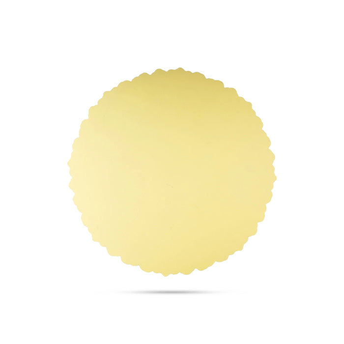 Kolam Sticker - 15 Inches | Golden Rangoli Sticker/ Muggulu Sticker/ Readymade Rangoli for Floor