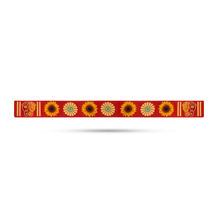 Rangoli Sticker - 2 Pcs | Kolam Sticker/ Muggulu Sticker / Readymade Border Design Rangoli for Home