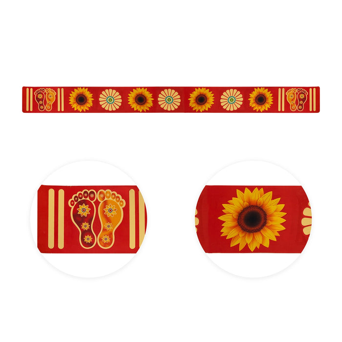 Rangoli Sticker - 2 Pcs | Kolam Sticker/ Muggulu Sticker / Readymade Border Design Rangoli for Home