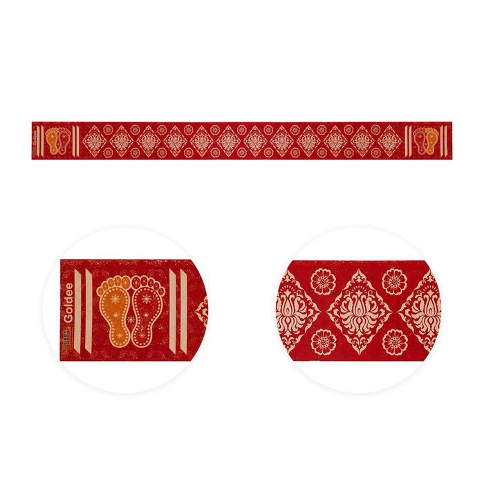 Rangoli Sticker - 2 Pcs | Kolam Sticker/ Muggulu Sticker / Readymade Border Design Rangoli for Home