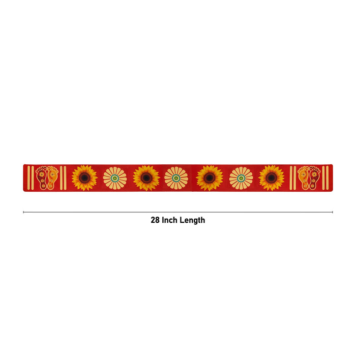 Rangoli Sticker - 2 Pcs | Kolam Sticker/ Muggulu Sticker / Readymade Border Design Rangoli for Home