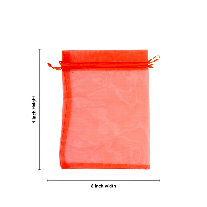 Thamboolam Bag Set - 9 x 6 Inches | 10 Pcs/ Tambulam Bag/ Return Gift Bag For Weddings And Festivals