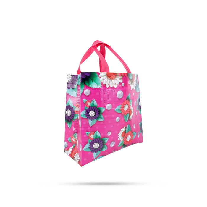 Carry Bag Pair - 11 X 9.5 Inches | Gift Bag/ 2 Pcs/ Tote Bag/ Shopping Bag For Festival And Return Gifts