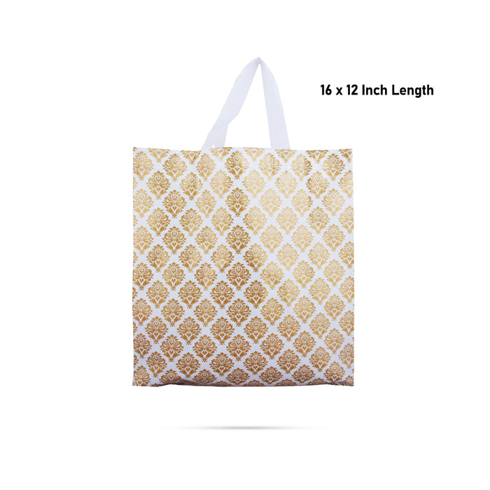 Carry Bag With Handle Pair - 16 X 12 Inches | 2 Pcs/ Return Gift Bag/ Thamboolam Bag For Functions And Gifting