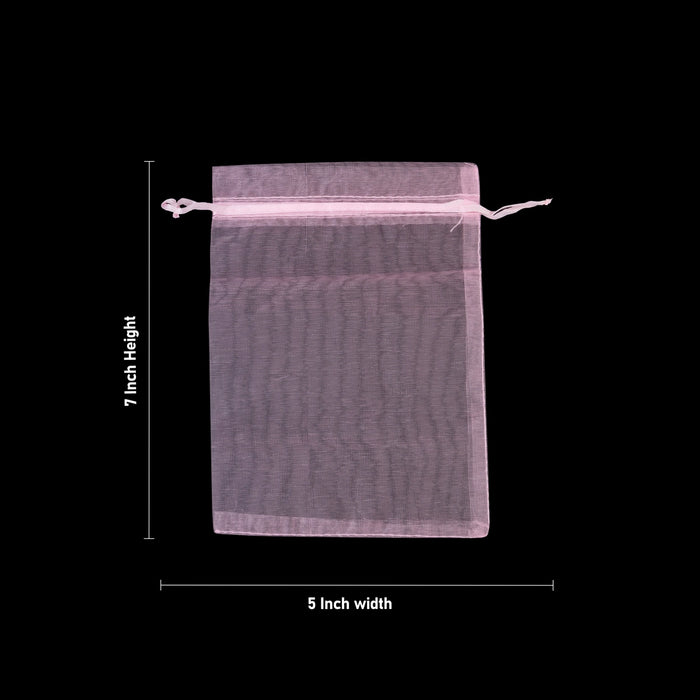 Thamboolam Bag Set - 7 x 5 Inches | 25 Pcs/ Tambulam Bag/ Return Gift Bag For Weddings And Parties