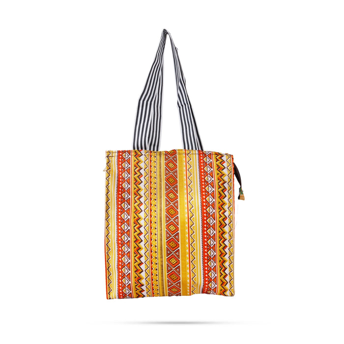 Shopping Bag With Zip - 11 X 10 X 3.5 Inches | Hand Bag/ Gift Bag For Daily Shopping And Return Gifts