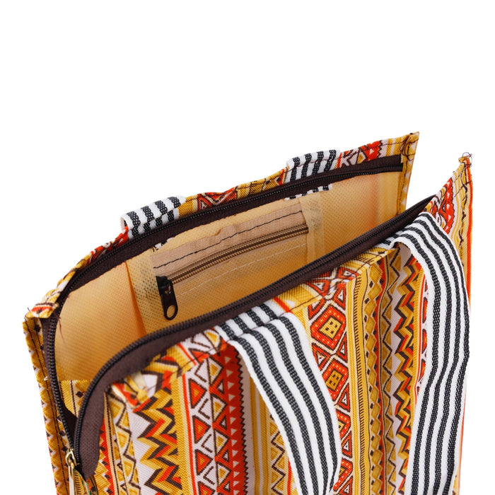 Shopping Bag With Zip - 11 X 10 X 3.5 Inches | Hand Bag/ Gift Bag For Daily Shopping And Return Gifts