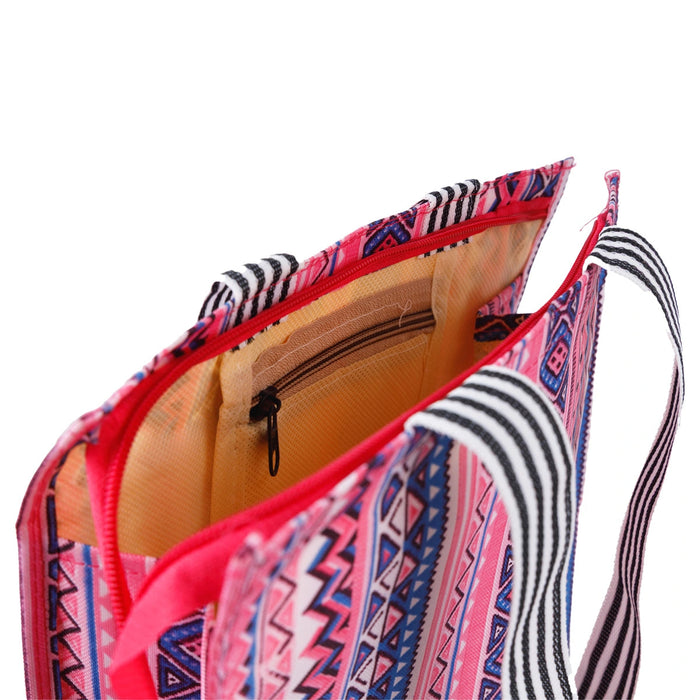 Shopping Bag With Zip - 13 X 13 Inches | Hand Bag With Handle/ Gift Bag For Gifting And Daily Use