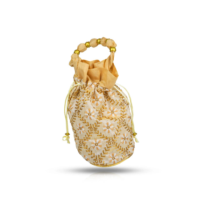 Thamboolam Bag - 8 x 6.5 Inches | Tambula Bag/ Potli Bag for Wedding/ Assorted Colour