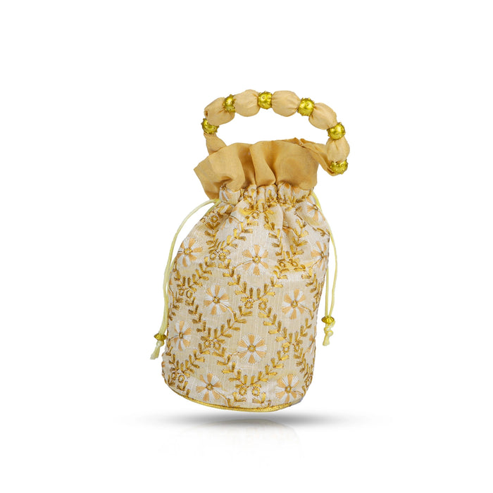 Thamboolam Bag - 8 x 6.5 Inches | Tambula Bag/ Potli Bag for Wedding/ Assorted Colour