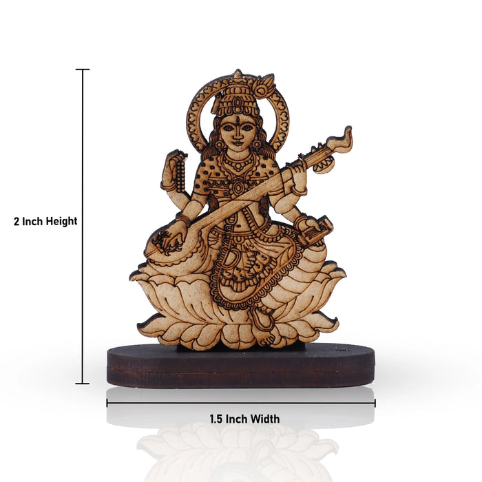 Deity Statue - 2 x 1.5 Inches | Wooden Statue/ Deity Idol for Home/ Assorted Design