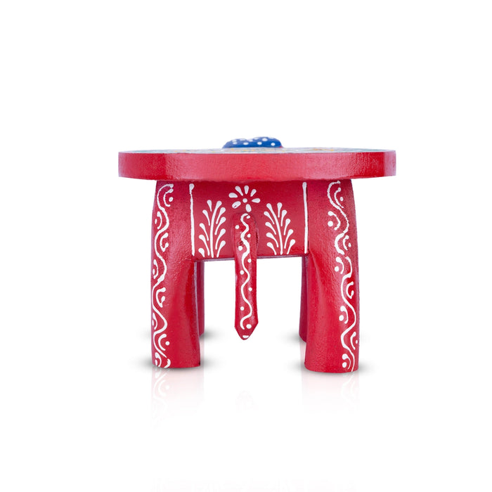 Elephant Stool - 4 Inches | Wooden Stool for Living Room