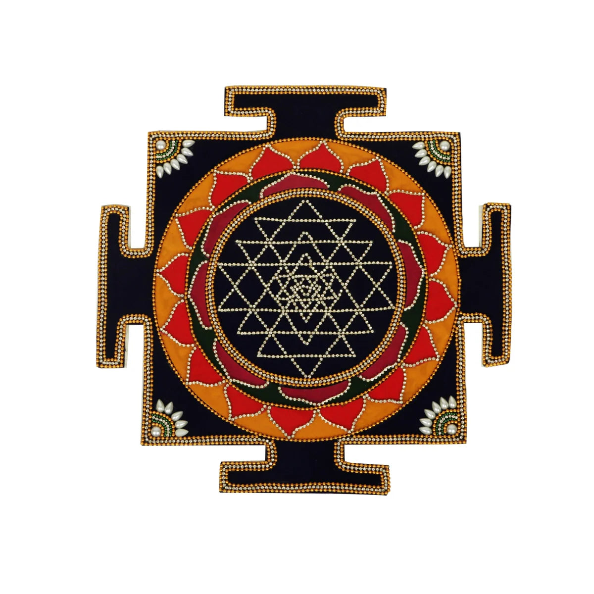 GIRI USA - Sri Chakra Rangoli | Velvet Rangoli Design | Rangoli Sticker ...