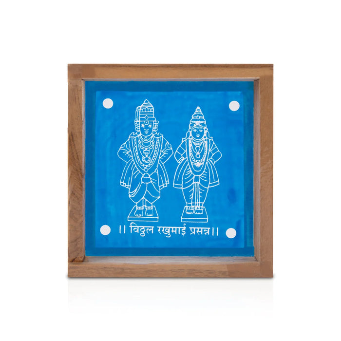 Panduranga Rukmini Stencil - 5 x 5 Inches | Kolam Stencil/ Rangoli Kolam Stencil for Pooja Room Decor