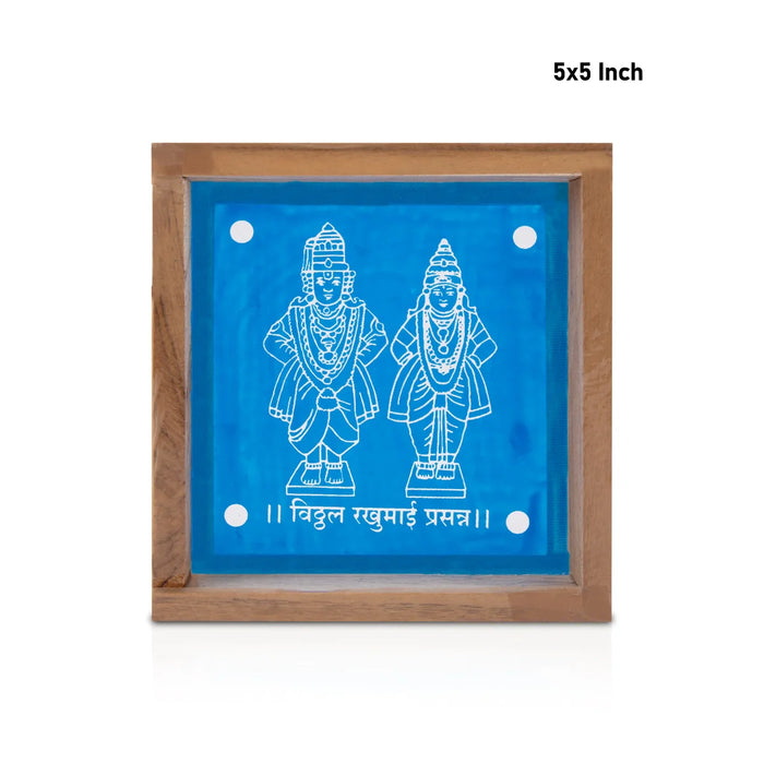 Panduranga Rukmini Stencil - 5 x 5 Inches | Kolam Stencil/ Rangoli Kolam Stencil for Pooja Room Decor