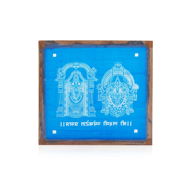 Perumal Thayar Stencil - 10 x 6 Inches | Kolam Stencil/ Rangoli Kolam Stencil for Pooja Room Decor