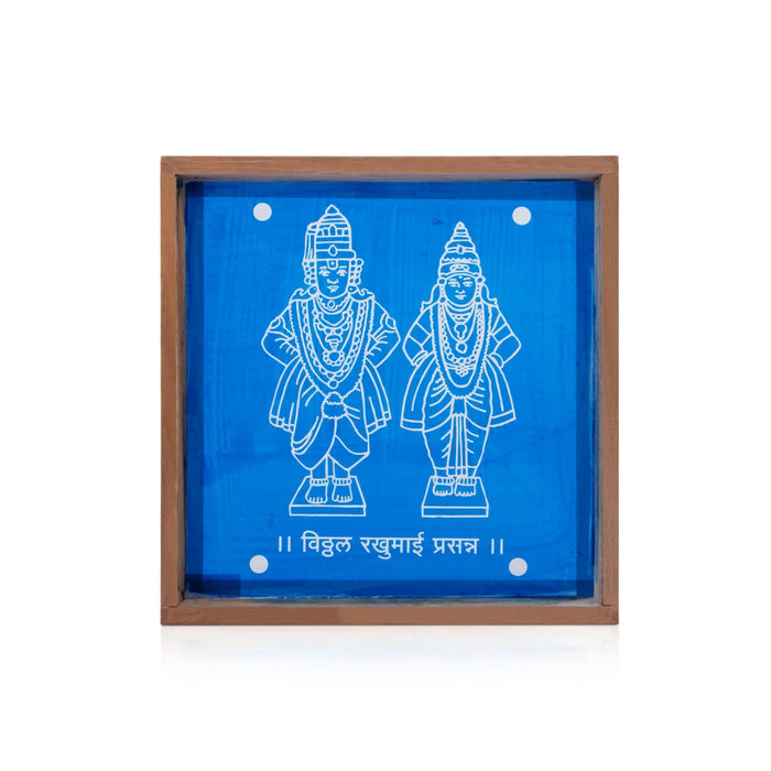 Panduranga Rukmini Stencil - 1 x 10 Inches | Kolam Stencil/ Rangoli Kolam Stencil for Pooja Room Decor