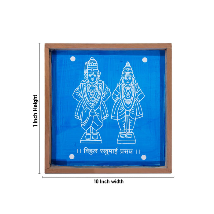 Panduranga Rukmini Stencil - 1 x 10 Inches | Kolam Stencil/ Rangoli Kolam Stencil for Pooja Room Decor