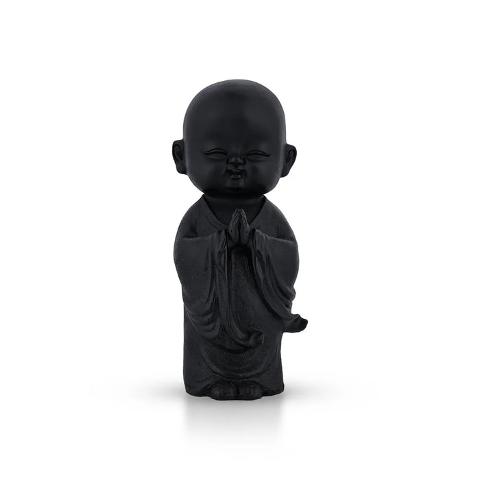 Namaste Buddha Monk Statue - 8.5 X 2.75 Inches | Resin Statue/ Standing Buddhist Monk Doll For Positive Energy