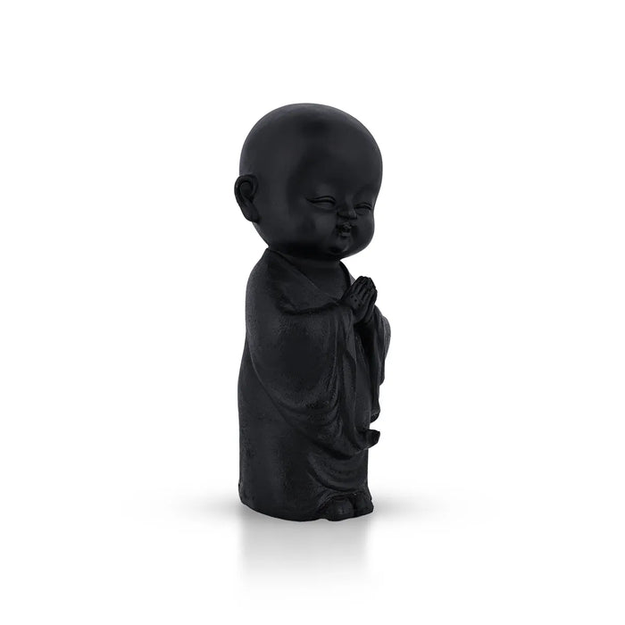 Namaste Buddha Monk Statue - 8.5 X 2.75 Inches | Resin Statue/ Standing Buddhist Monk Doll For Positive Energy
