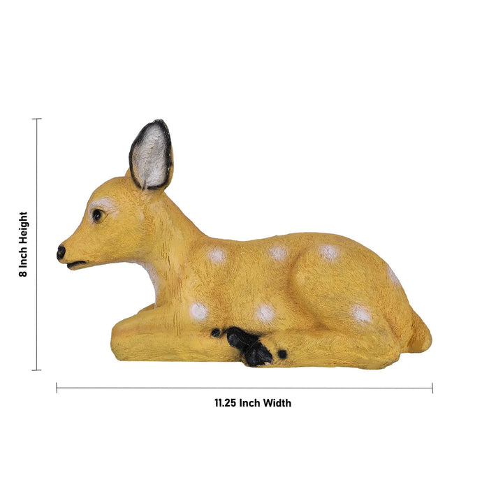 Deer Statue Pair - 8 x 5 Inches | Resin Statue/ 2 Pcs/ Deer Sculpture for Home