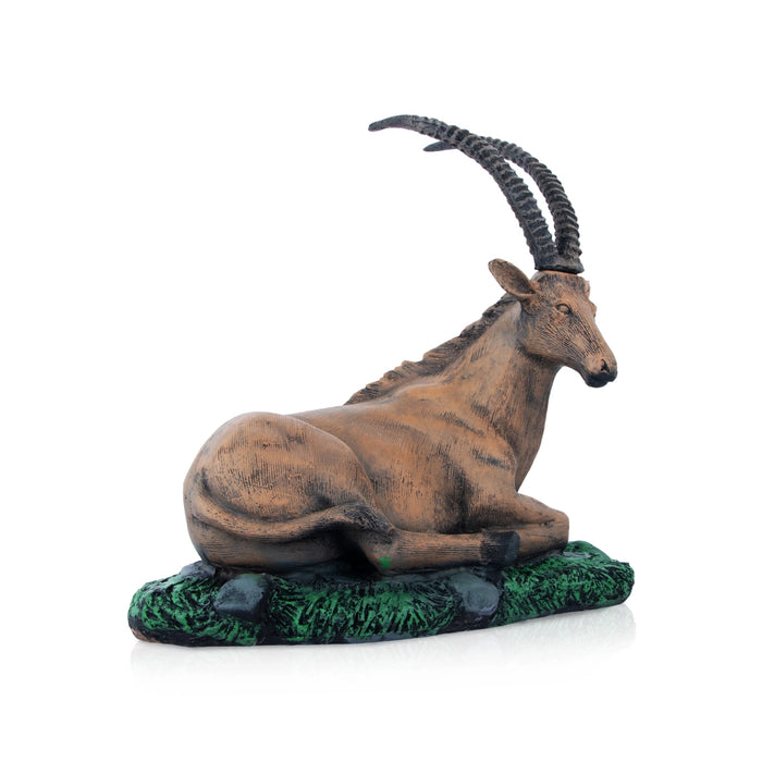 Goat Statue - 9 x 9 Inches | Resin Statue/ Goat Sculpture for Home