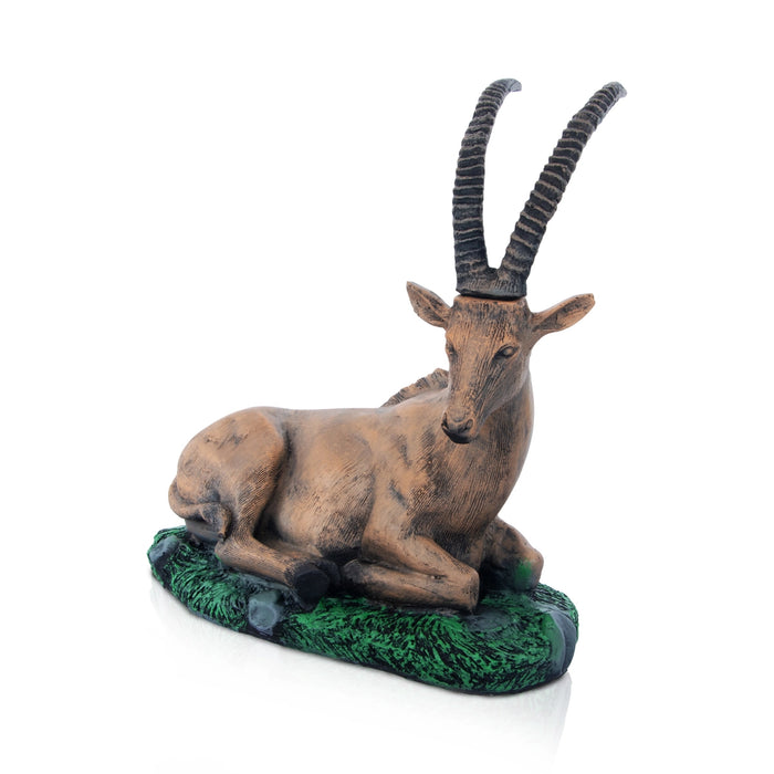 Goat Statue - 9 x 9 Inches | Resin Statue/ Goat Sculpture for Home