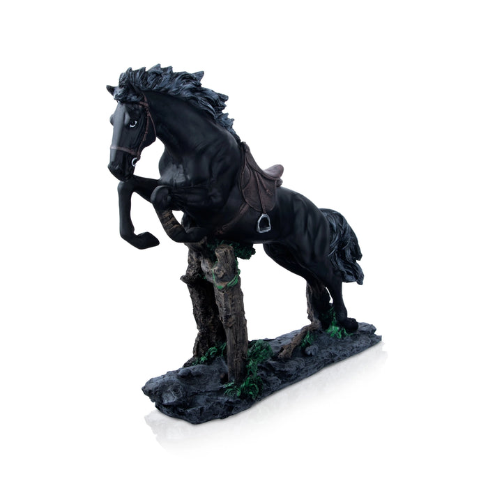Running Horse Statue - 13 x 14 Inches | Resin Statue/ Running Horse Sculpture for Home