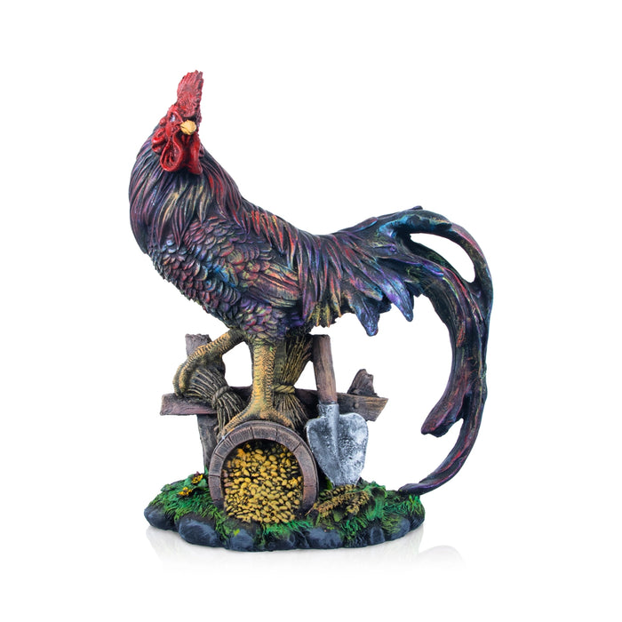 Cock Statue - 13 x 11 Inches | Resin Statue/ Cock Sculpture for Home