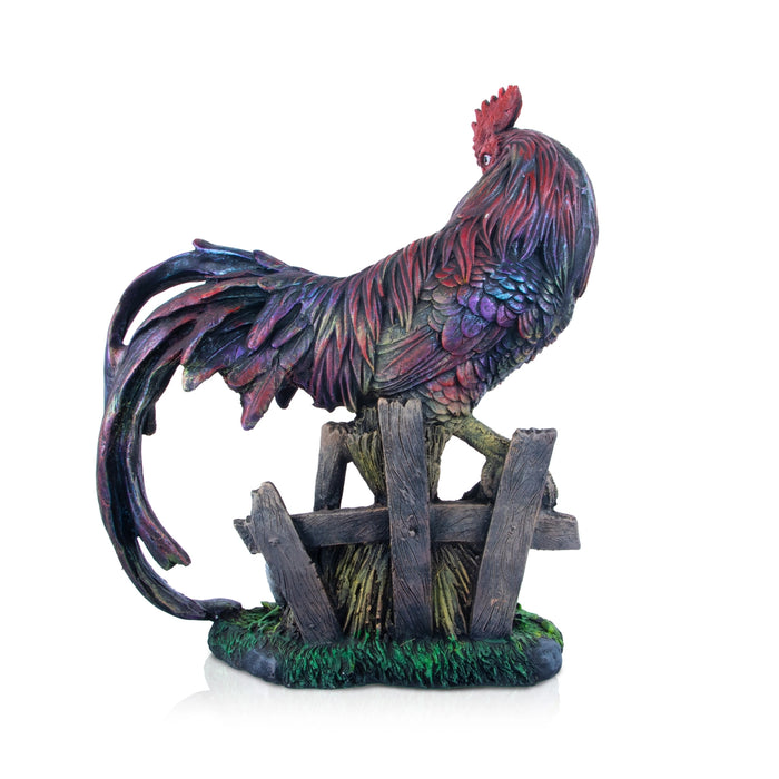 Cock Statue - 13 x 11 Inches | Resin Statue/ Cock Sculpture for Home
