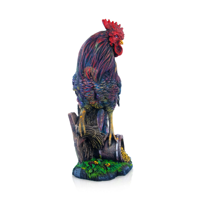 Cock Statue - 13 x 11 Inches | Resin Statue/ Cock Sculpture for Home