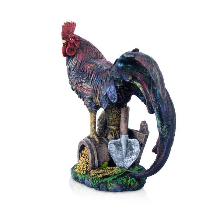 Cock Statue - 13 x 11 Inches | Resin Statue/ Cock Sculpture for Home