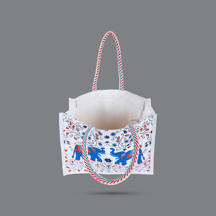 Hand Bag With Handle - 12 x 14.5 Inches | Womens Handbag/ Decorative Ladies Handbag For Every Day Use
