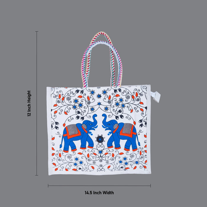 Hand Bag With Handle - 12 x 14.5 Inches | Womens Handbag/ Decorative Ladies Handbag For Every Day Use