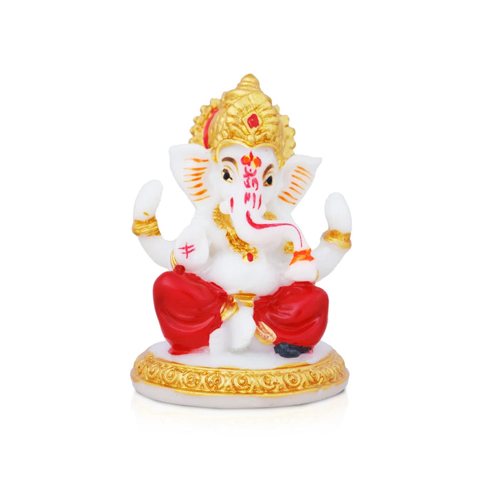 Ganesh Murti | Vinayagar statue/ Marble Dust Statue for Pooja