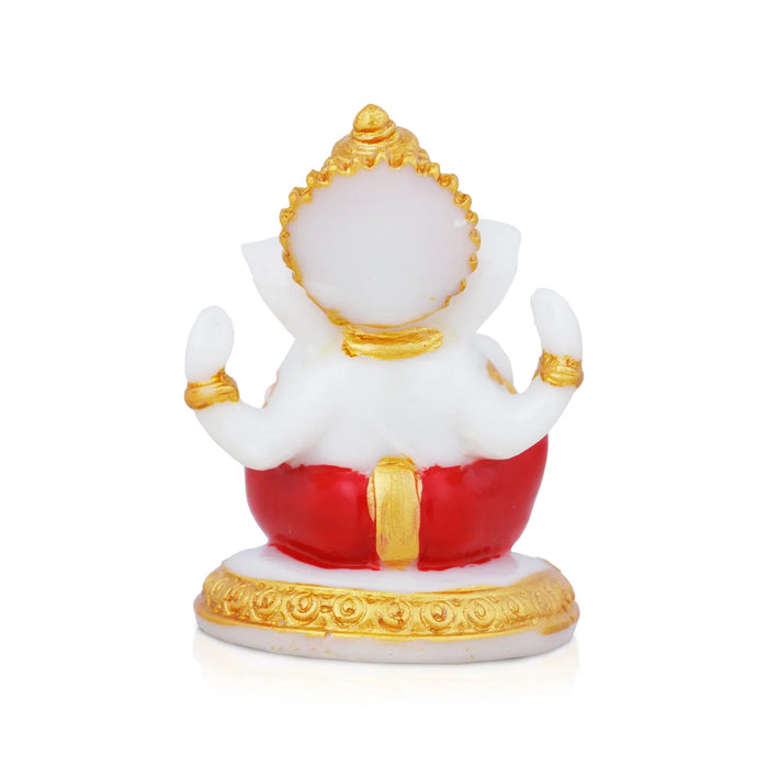 Ganesh Murti | Vinayagar statue/ Marble Dust Statue for Pooja