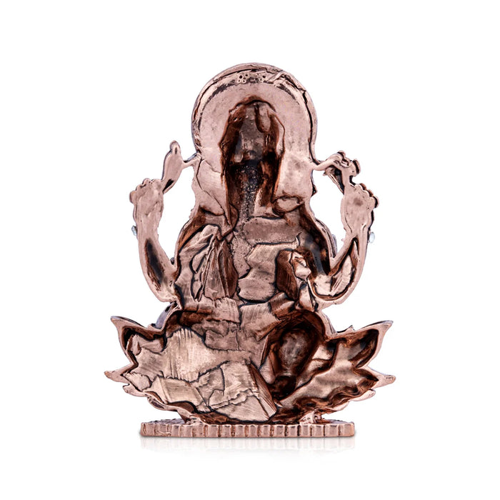 Ganesh Murti - 3 x 2.25 Inches | Copper Statue/ Vinayaka Idol/ Ganpati Murti for Pooja