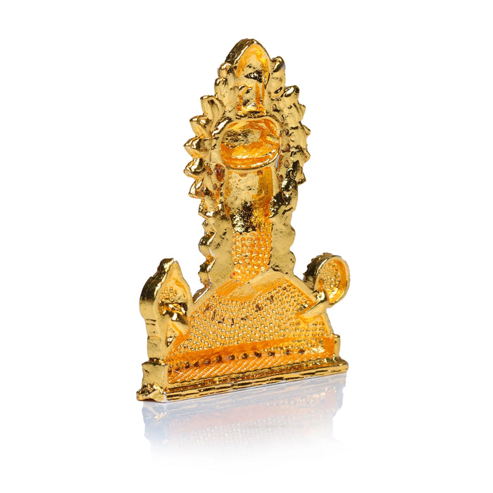 Balaji Statue - 2 x 1.5 Inches | White Stone Lord Venkateswara Idol for Car Decor