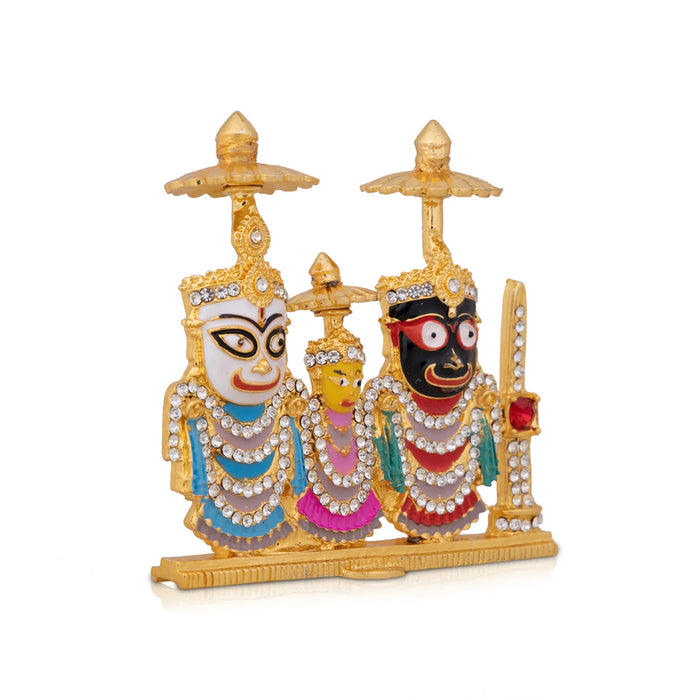 Prince Chatri Jagannath - 3 x 3.5 Inches | Lord Jagannath, Subhadra, Balram for Home Decor