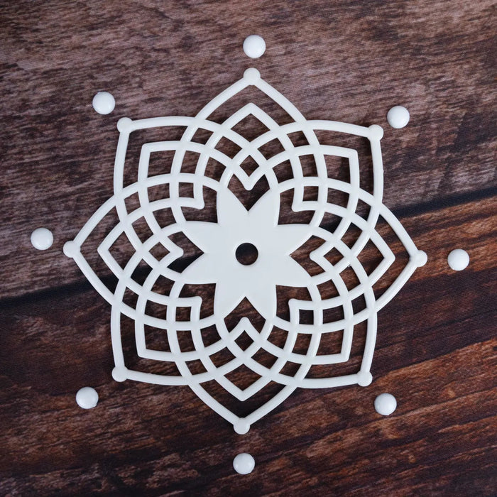 Readymade Rangoli - 4.5 x 4 Inches | Kolam Sticker/ Artificial Rangoli for Home Decor