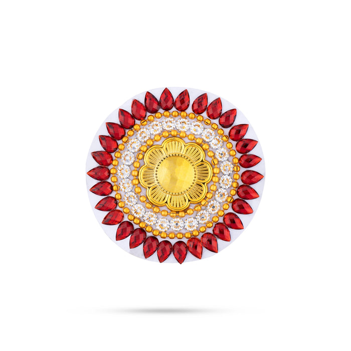 Rangoli Design | Readymade Muggulu / Kundan Stone Kolam Design / Decorative Floor Rangoli