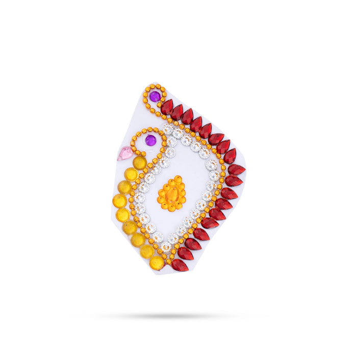 Rangoli Design | Readymade Muggulu / Kundan Stone Kolam Design / Decorative Floor Rangoli