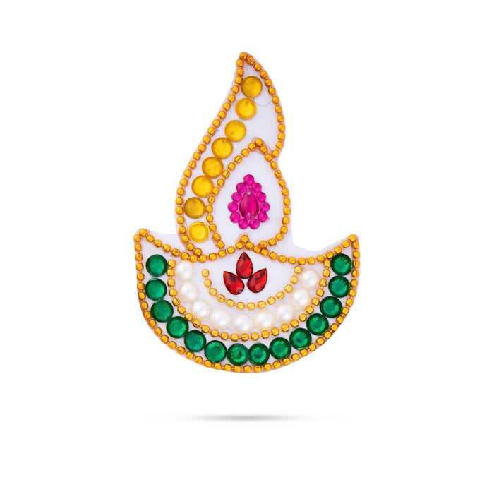 Acrylic Rangoli Design | Deep Design Kundan Rangoli/ Muggulu Rangoli for Home Decor