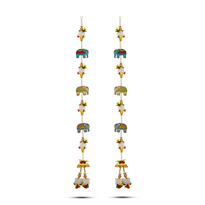 Side Toran - 34 Inches | 2 Pcs/ Decorative Door Hanging/ Bandhawar for Entrance Decor