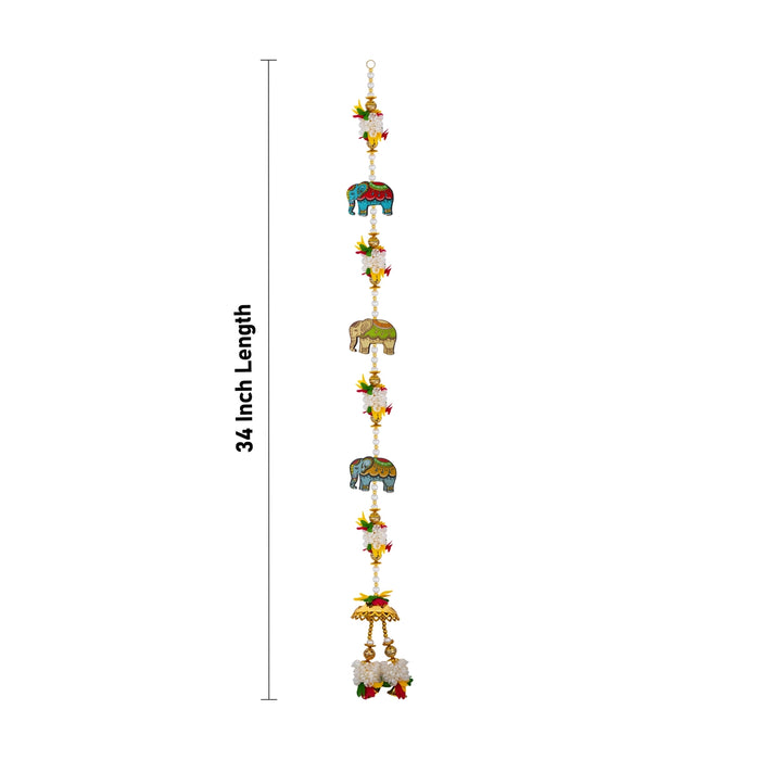 Side Toran - 34 Inches | 2 Pcs/ Decorative Door Hanging/ Bandhawar for Entrance Decor