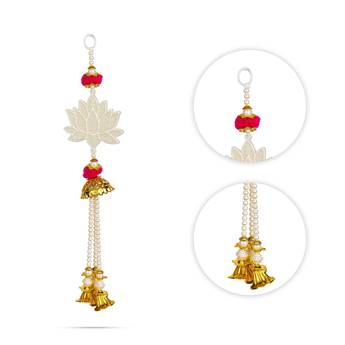 Lotus Design Hanging Pair - 13 Inches | Decorative Hanger/ Wall Decor For Home