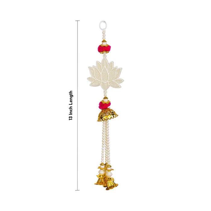 Lotus Design Hanging Pair - 13 Inches | Decorative Hanger/ Wall Decor For Home
