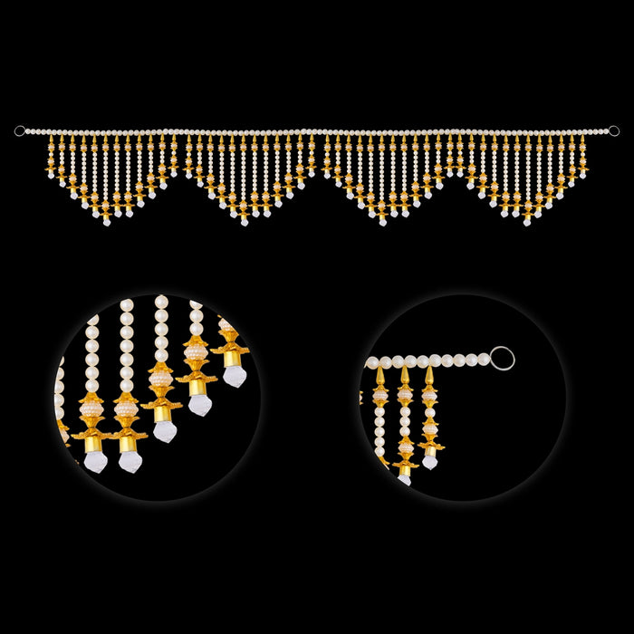 Door Toran - 35 Inches | Artificial Ladi/ Beads Design Thoran / Bandanwar for Home Decor - Toran | Giri USA